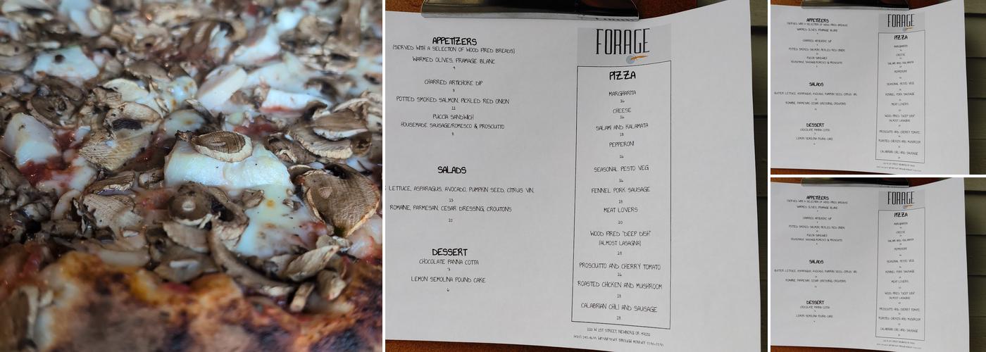 Forage Café Menu