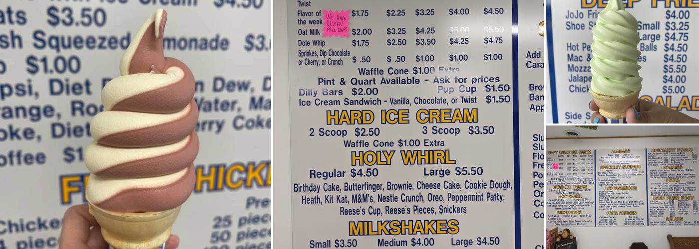 Holy Sundae Menu
