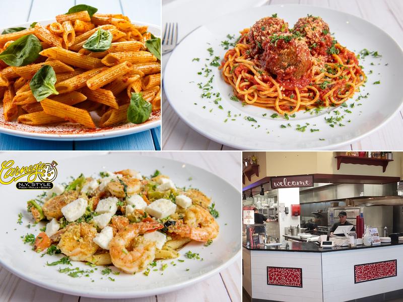 Carnegie NY Style Pizza, Rolls, and Bowls Menu