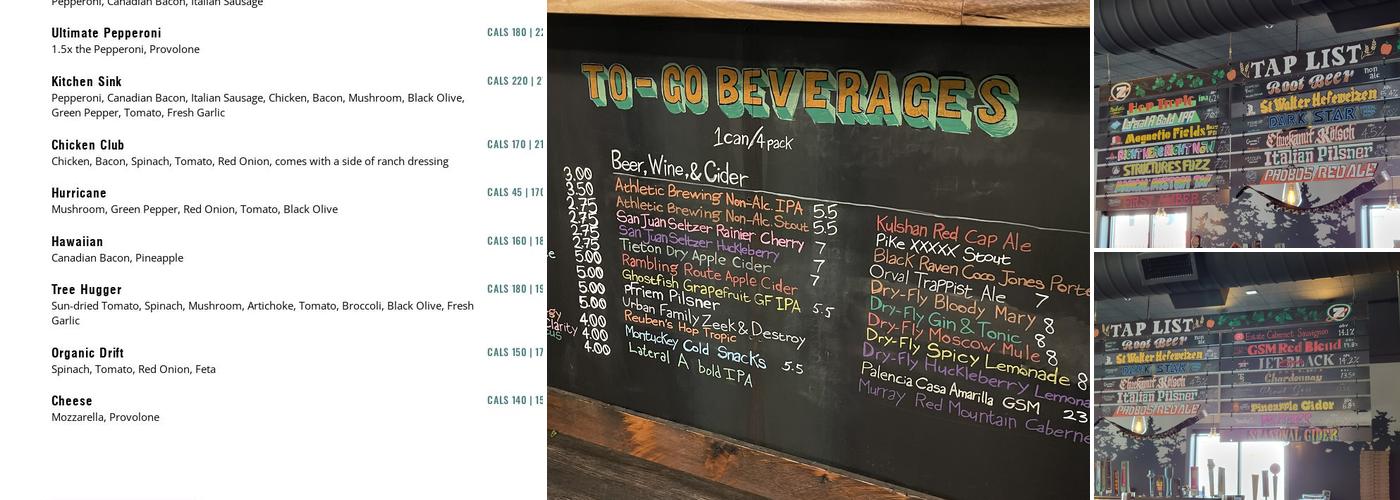 Zeeks Pizza Menu