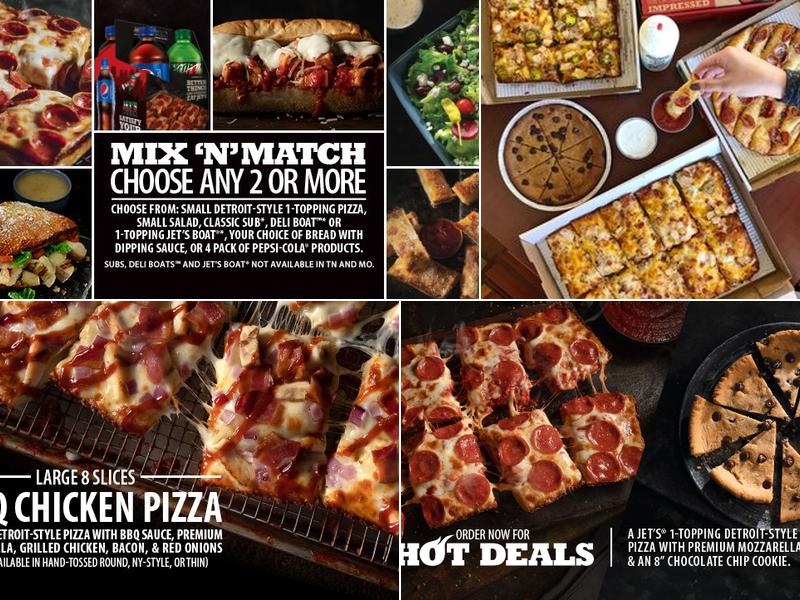 Jet's Pizza Menu