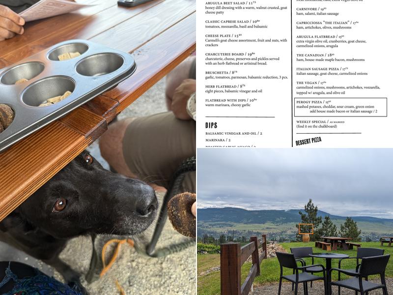 Blind Tiger Vineyards Menu