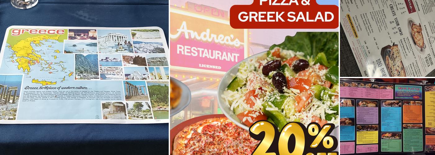 Andreas Restaurant Menu