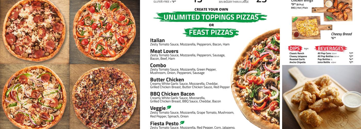 Freshslice Pizza Menu