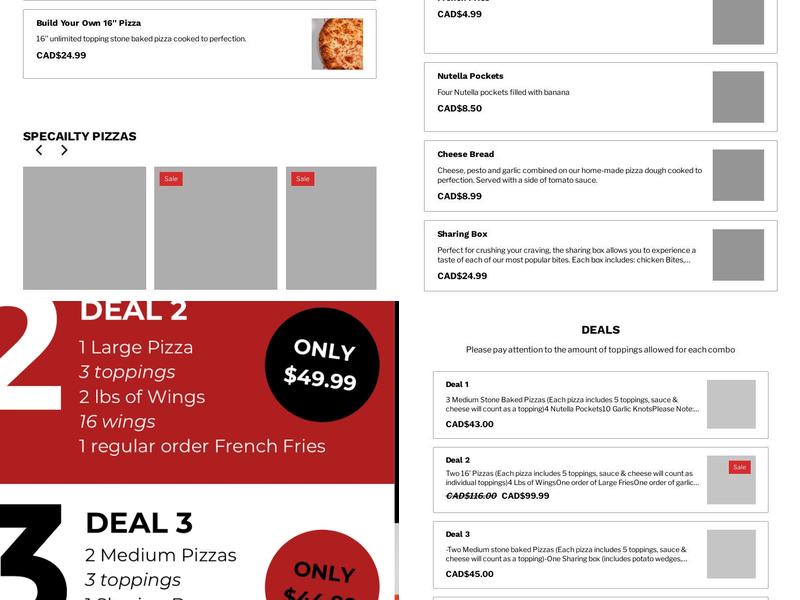 Pizza Lab Menu