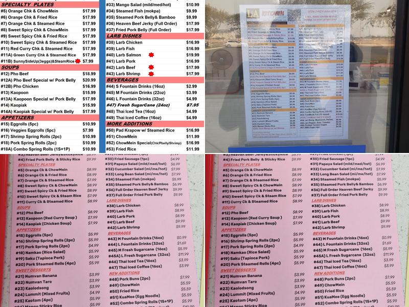 LA KITCHEN Menu