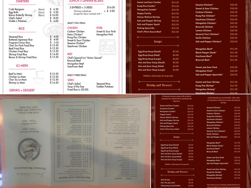 Joe's Kitchen Torrington WY Menu