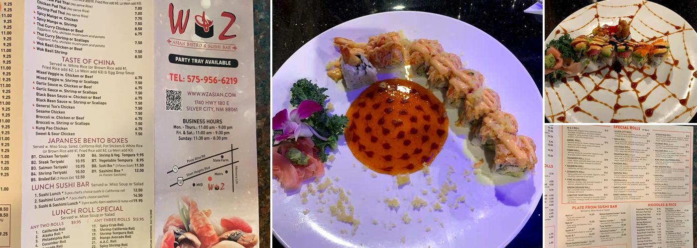 W&Z Asian Bistro and Sushi Bar Menu