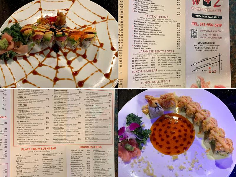 W&Z Asian Bistro and Sushi Bar Menu