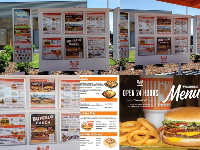 Whataburger Menu