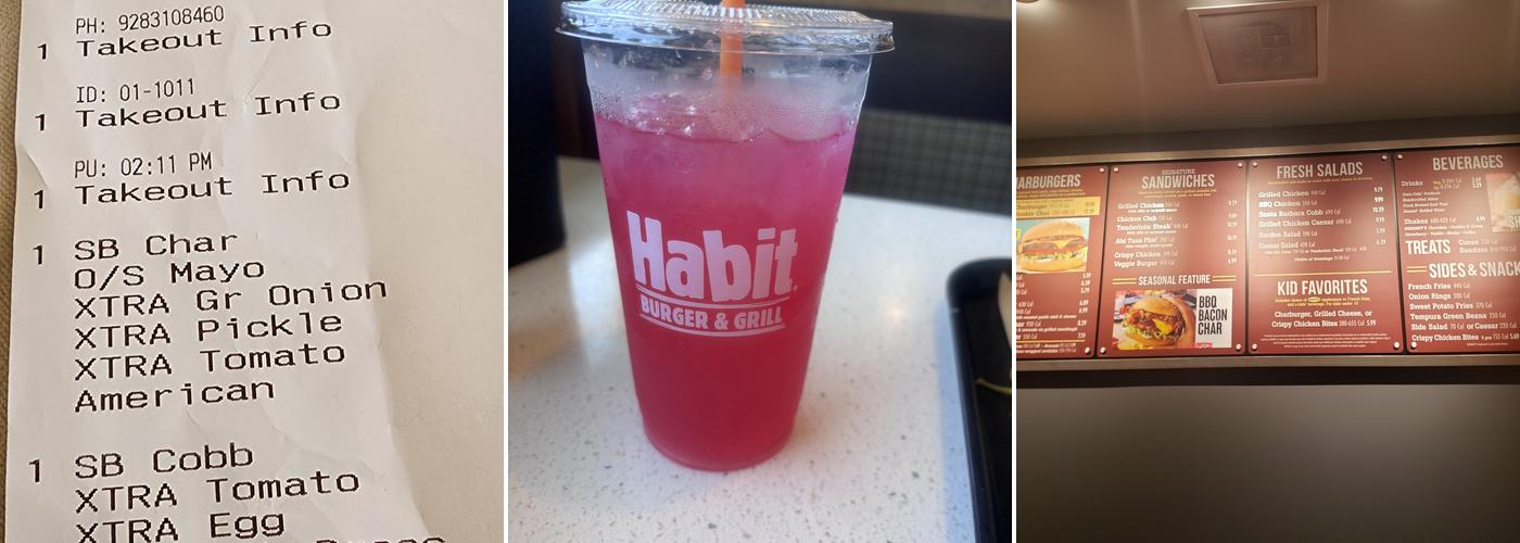 Habit Burger & Grill Menu