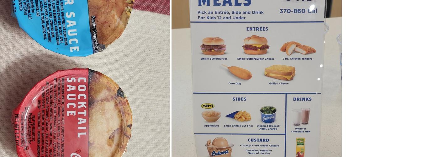 Culver’s Menu