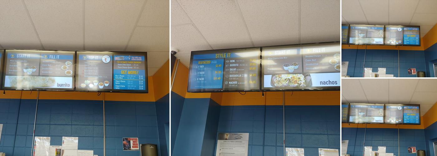 BLU TACO GLENDIVE, MT Menu