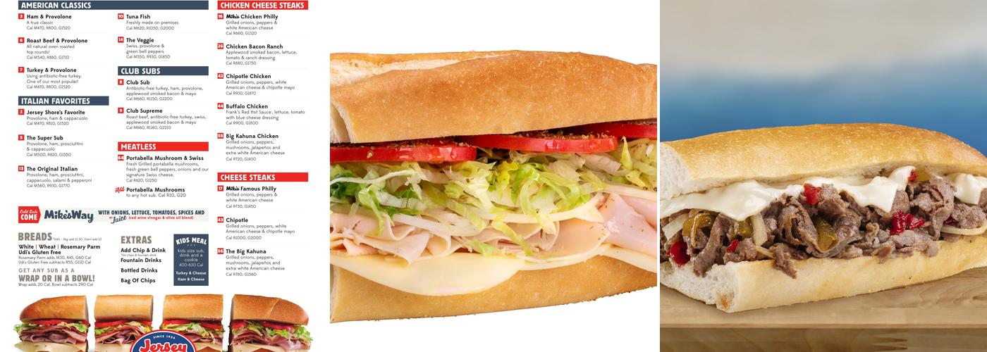 Jersey Mike's Subs Menu