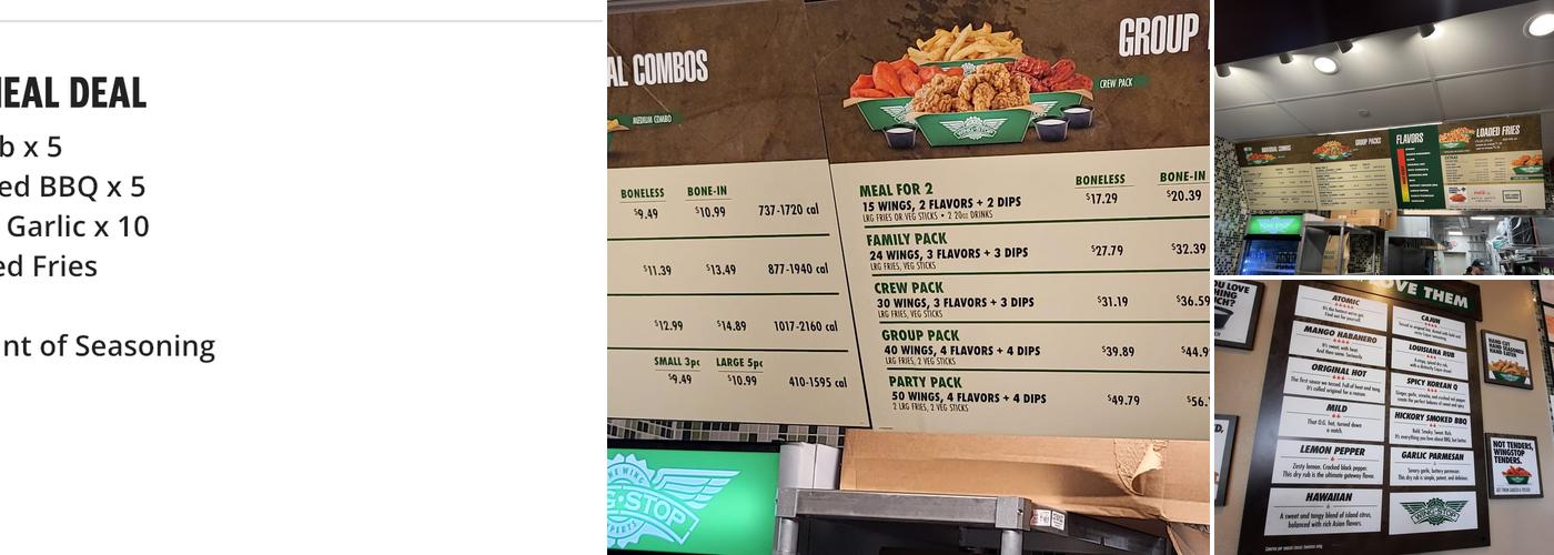 Wingstop Menu