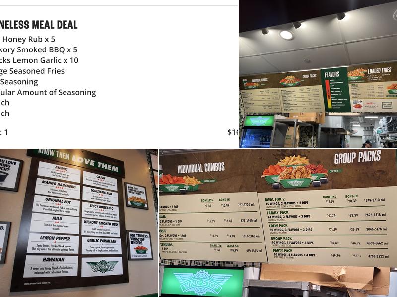 Wingstop Menu