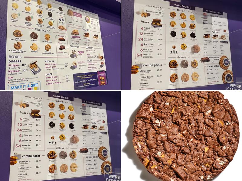 Insomnia Cookies Menu