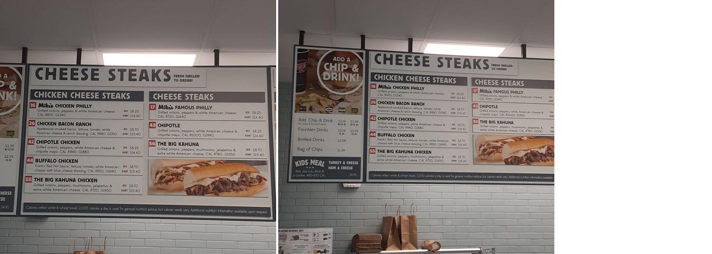 Jersey Mike's Subs Menu