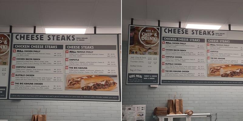 Jersey Mike's Subs Menu