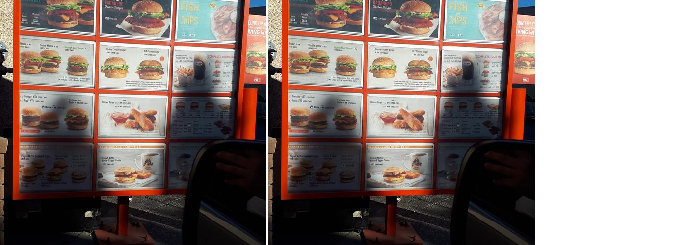 A&W Canada Menu