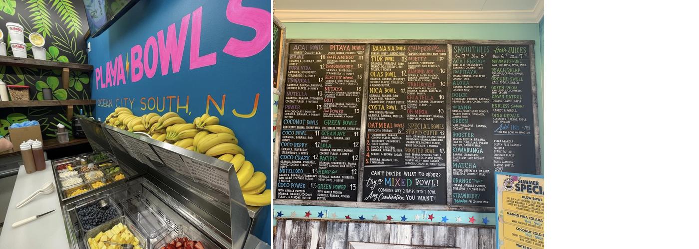 Playa Bowls Menu
