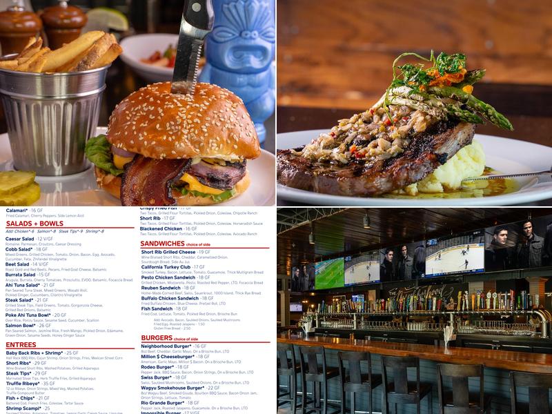 The Neighborhood Tavern. Menu