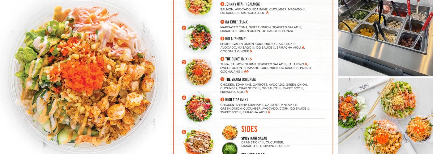 Poke Bros. Menu