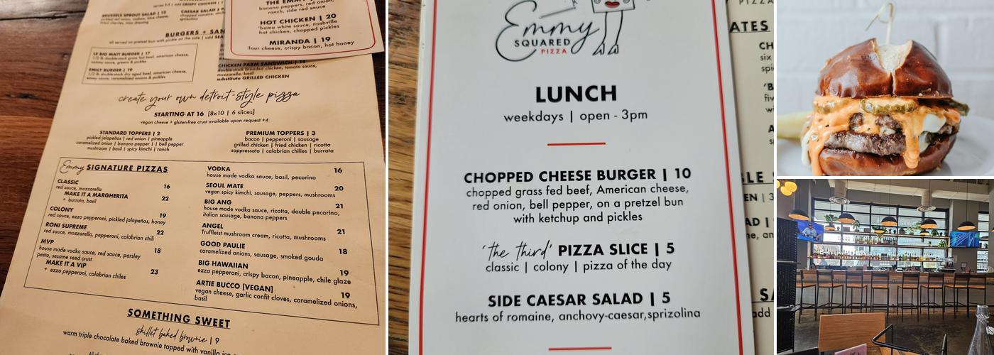 Emmy Squared Pizza: Navy Yard, Washington D.C. Menu