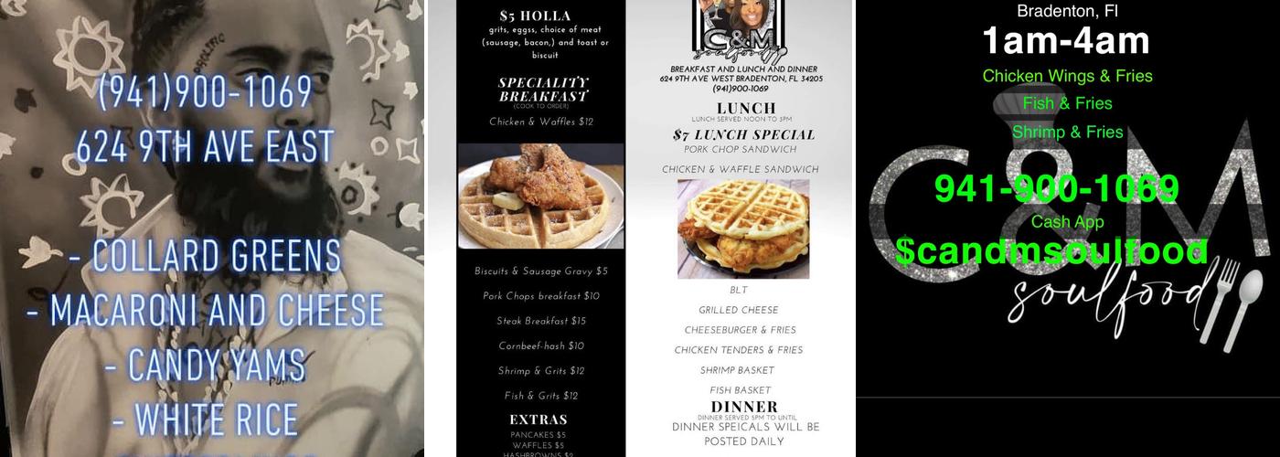 C&M Soulfood Menu