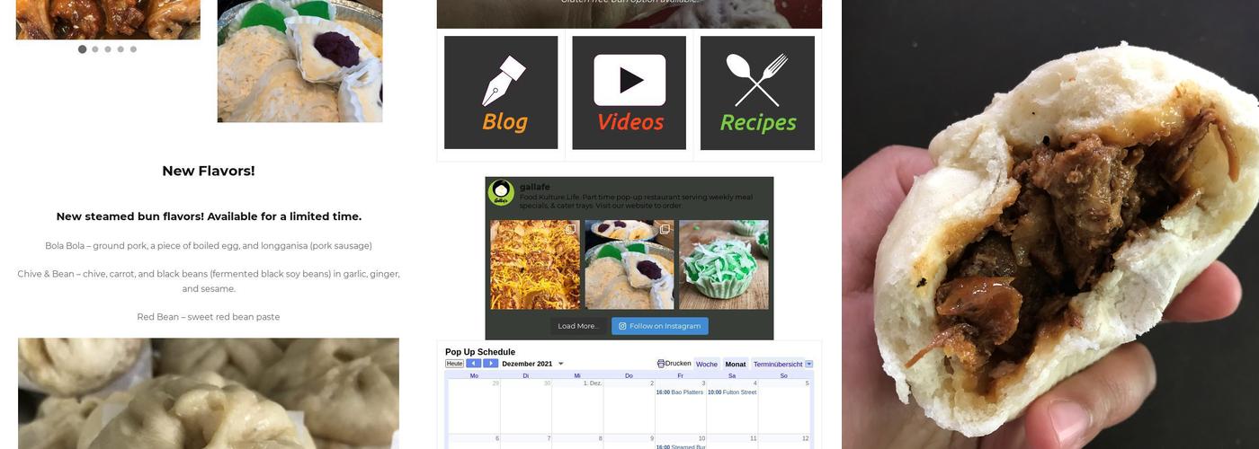 Gallafe Menu