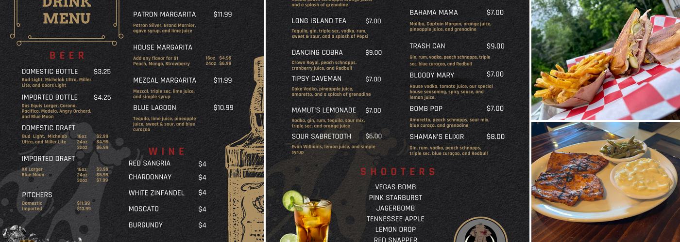 Mamut Bar N' Grill Menu