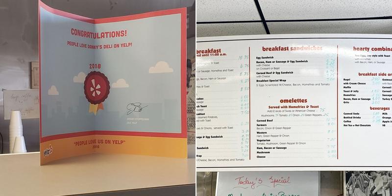 Beyond Joy Event Center Menu