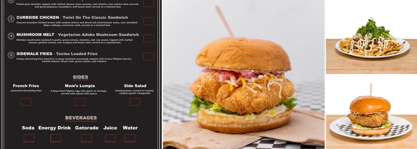 Curbside Kitchen Menu