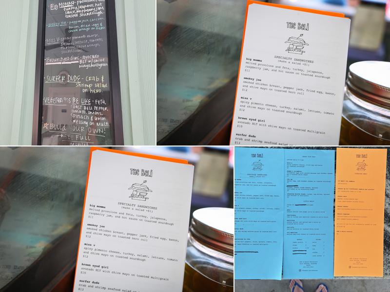 The Beli - The Original Beach Deli Menu