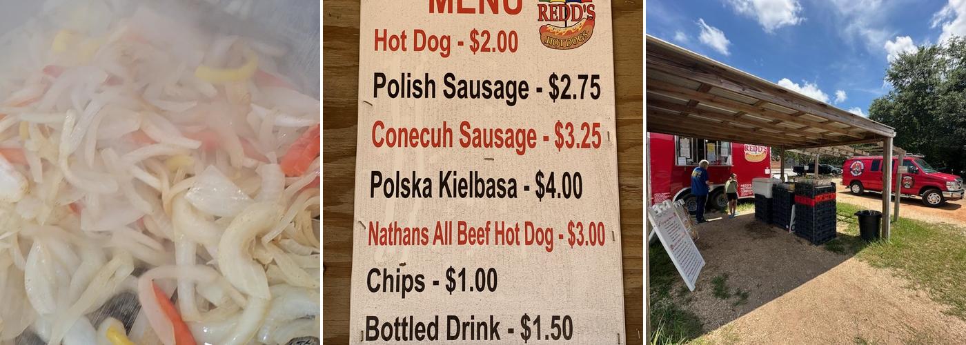 Redd’s Hot Dogs Menu