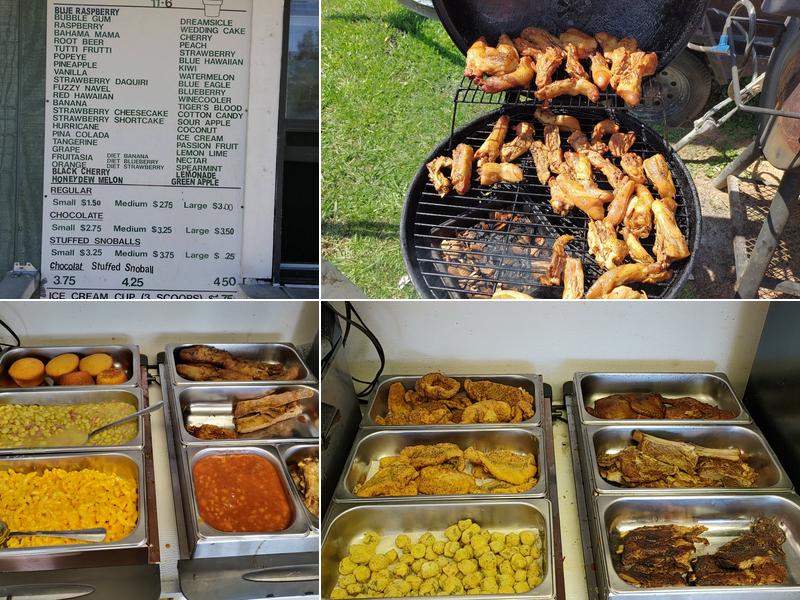 T & M Snowcones & Goldmine BBQ Menu