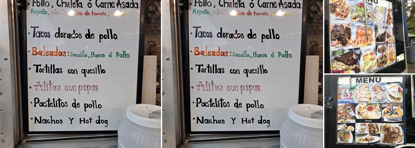 Cinco Estrellas Menu