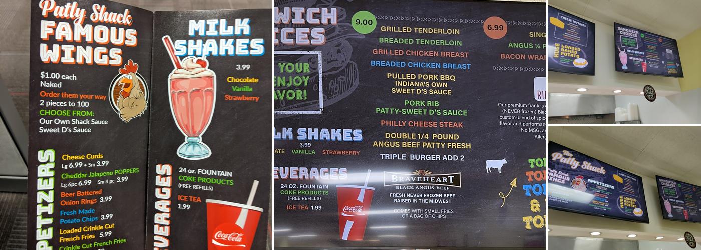 Patty Shack Menu