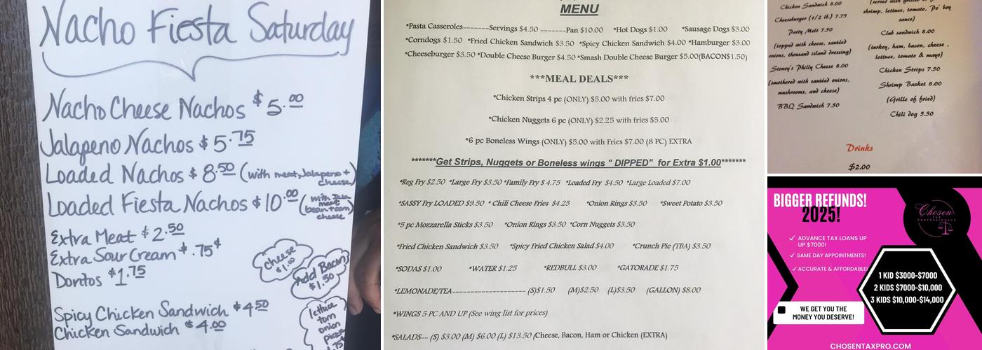 Sassy Pasta & Wings Menu