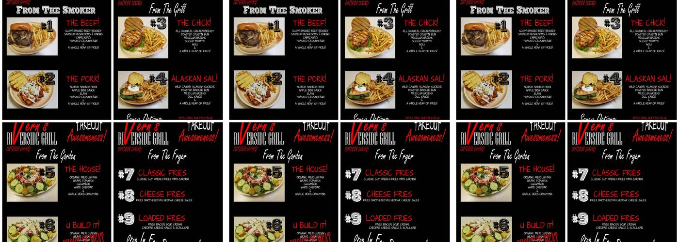 Vern's Riverside Grill Menu