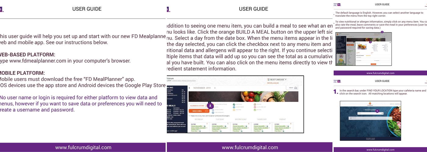 Tastefully Plated Menu