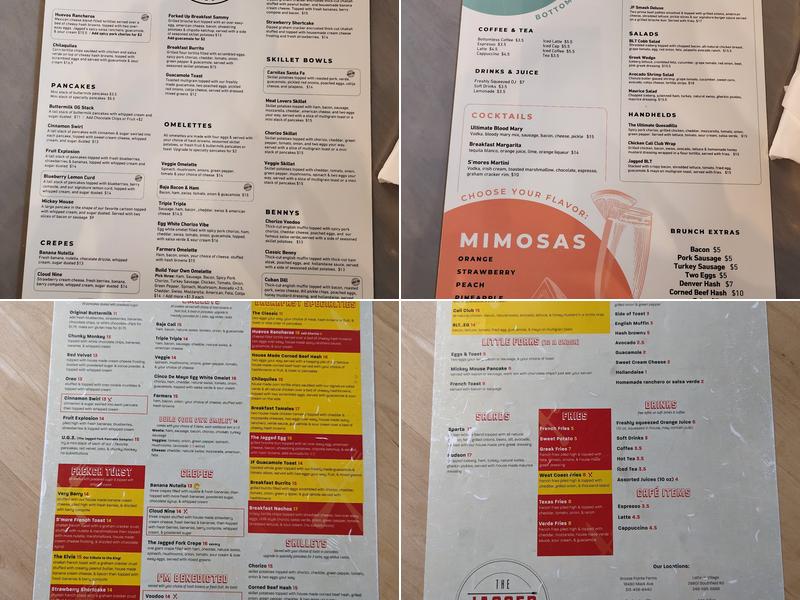 Jagged Fork Menu