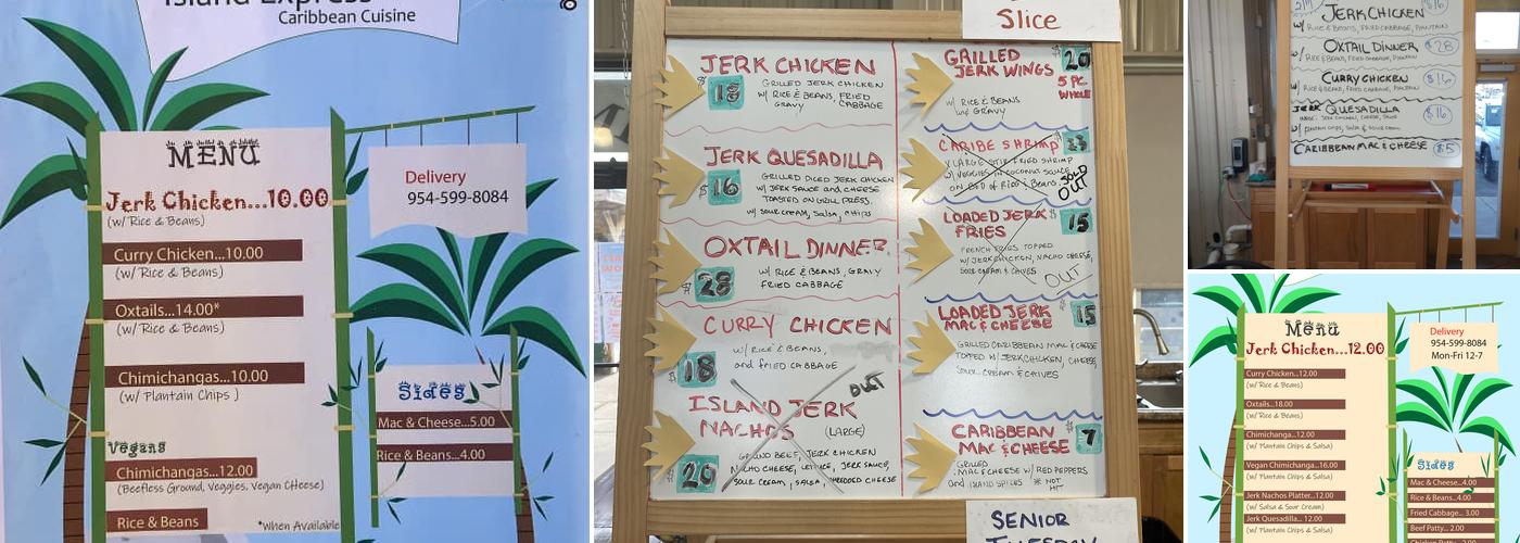 Island Express Menu