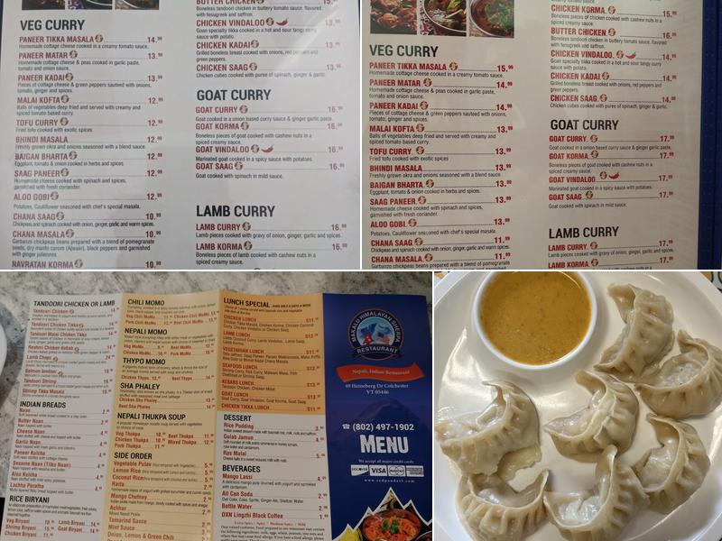 Makalu Himalayan Sherpa Restaurant Menu