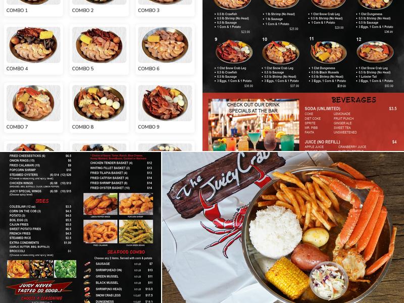 The Juicy Crab Menu