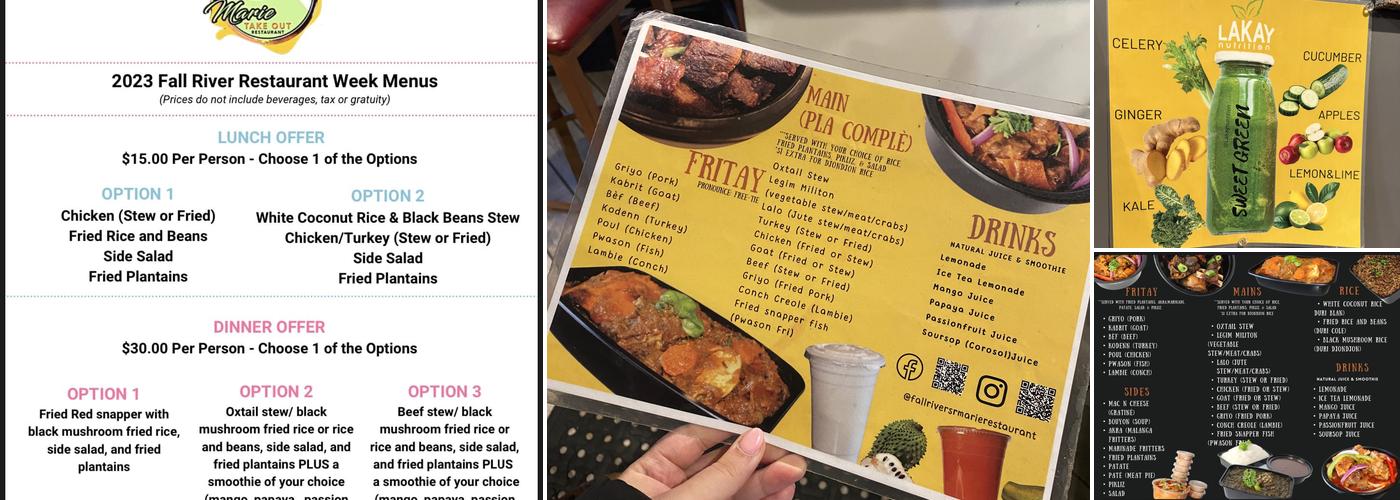 Sr Marie Restaurant Menu