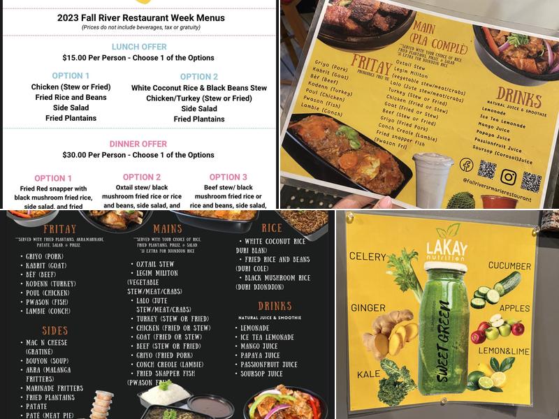Sr Marie Restaurant Menu