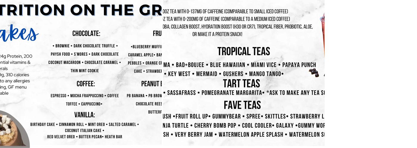 Nutrition on the Green Menu