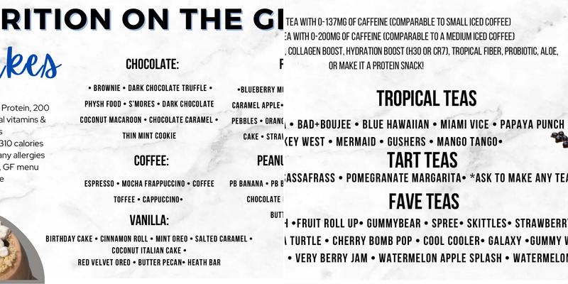 Nutrition on the Green Menu