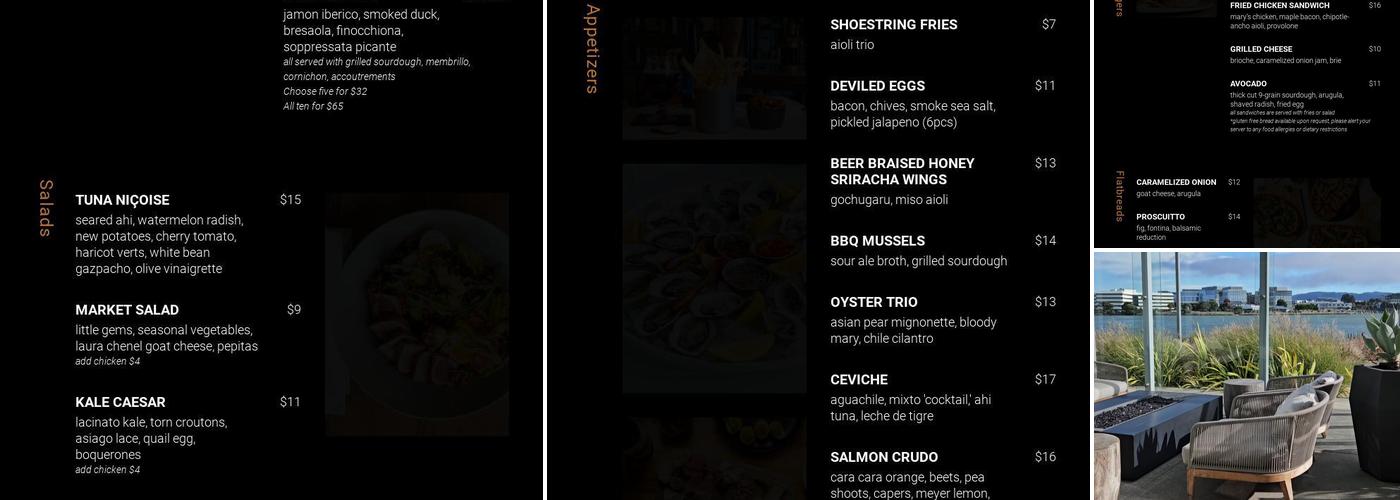 Chandlery at the Shore Menu